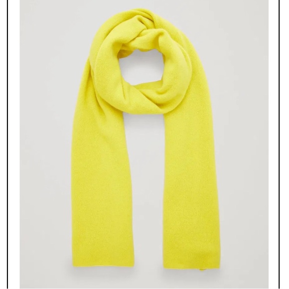 COS Neon Yellow Scarf - Picture 2 of 7